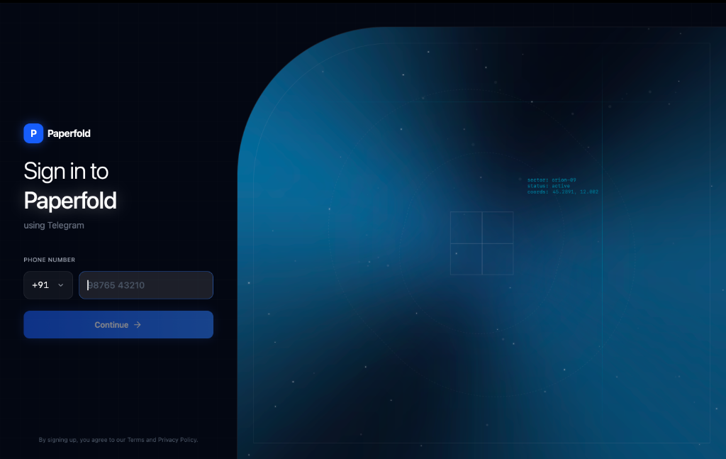 Paperfold Interface Preview